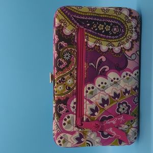Vera Bradley Floral Pushlock Wristlet Wallet